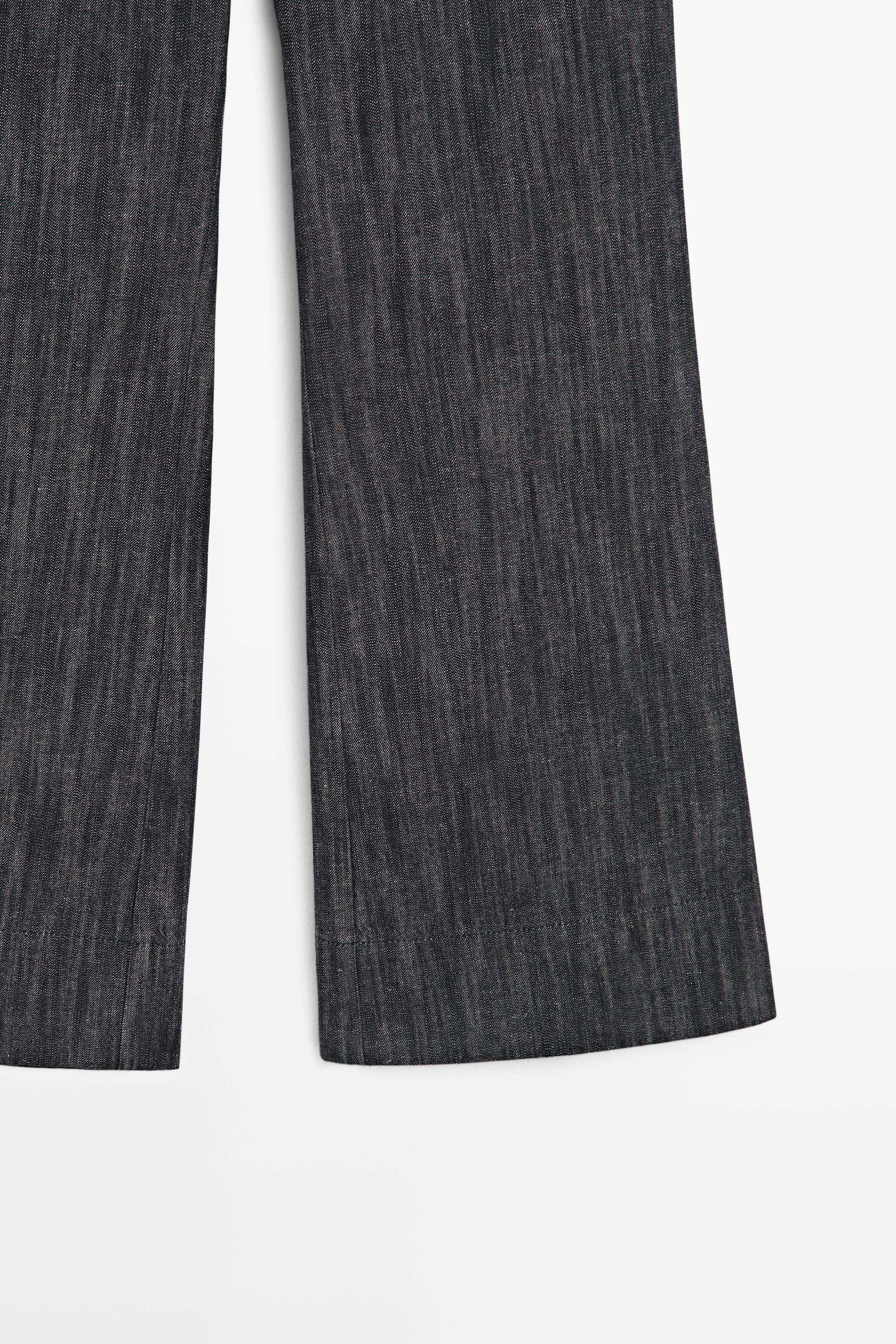 Pantalon flare cropped